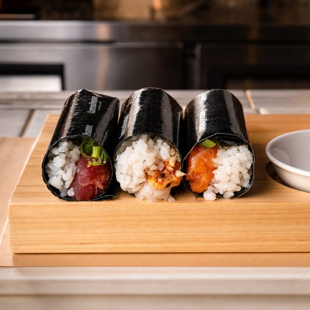 Hamachi Handroll.