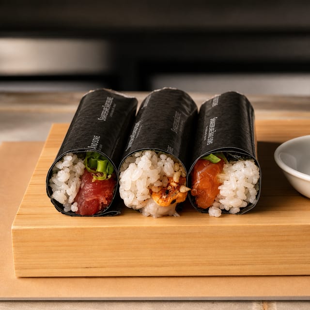 Spicy Tuna Crunch Handroll.