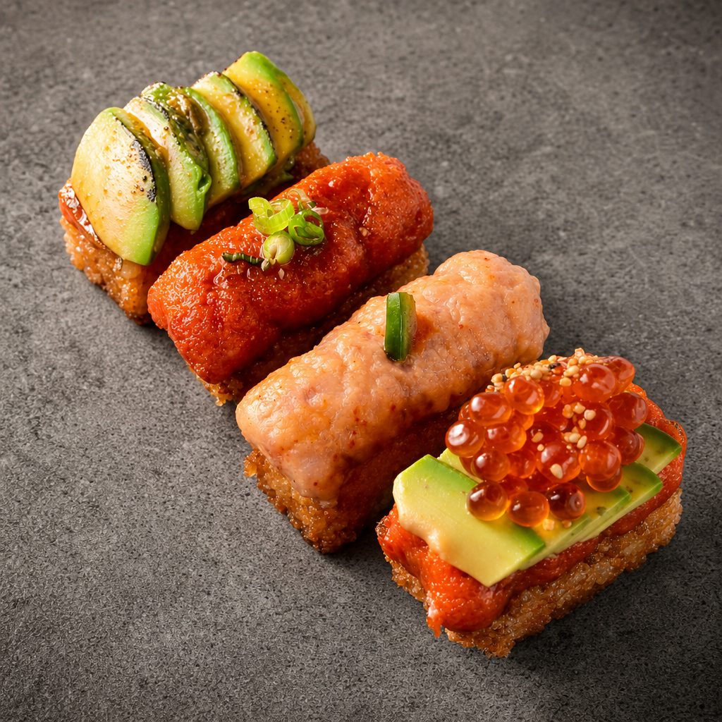 Avocado Crispy Rice (4 pcs).