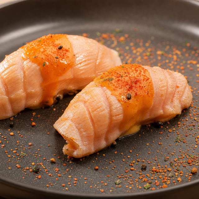 Seared Salmon Nigiri (2 pcs).