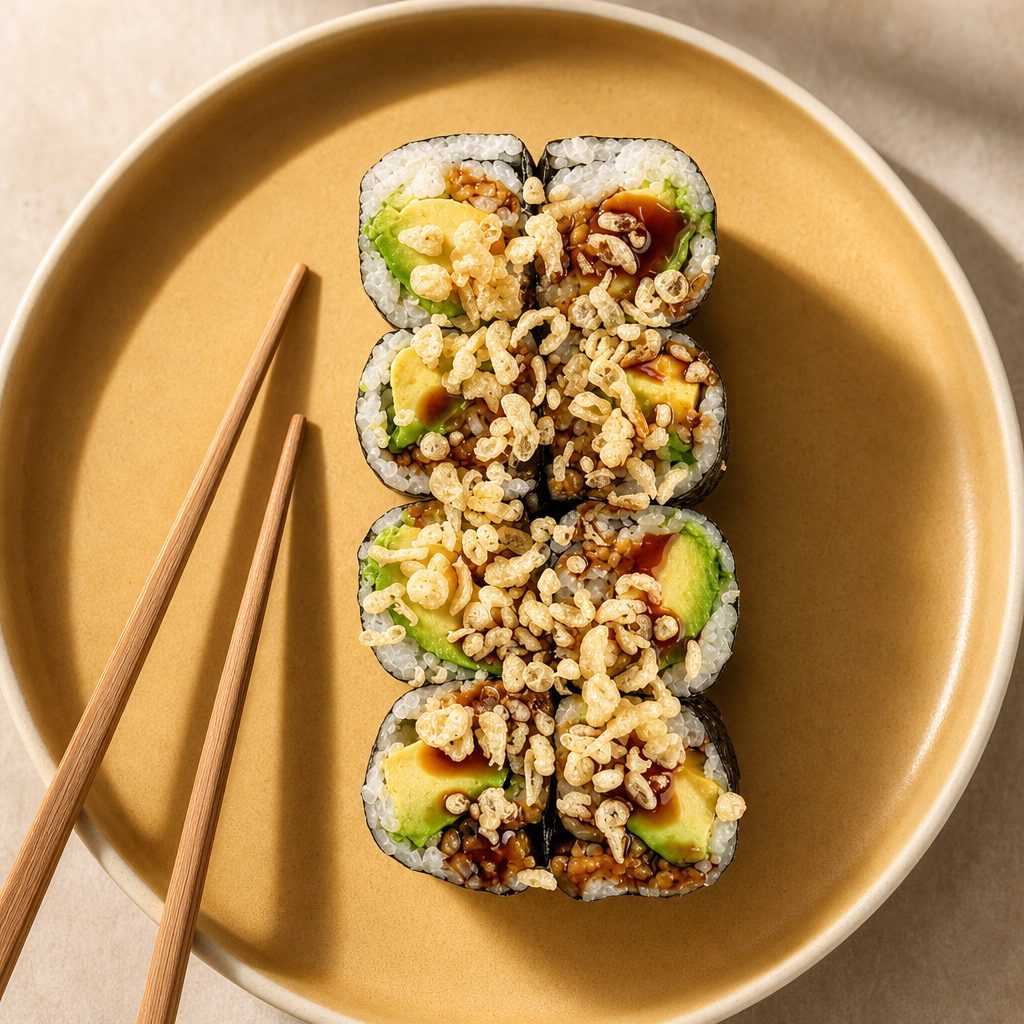Avocado Crunch Roll.