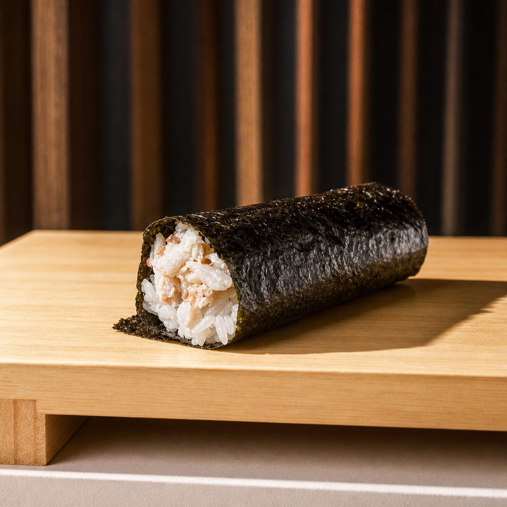 Blue Crab hand roll.