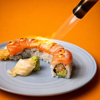 Seared Salmon Tempted Tempura